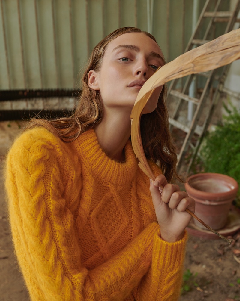 Adel Yudina Models Elegant Fall Fashions for Gala Germany