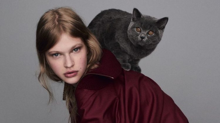 Aivita Muze Poses Alongside Fluffy Co-Stars in Marie Claire Italy