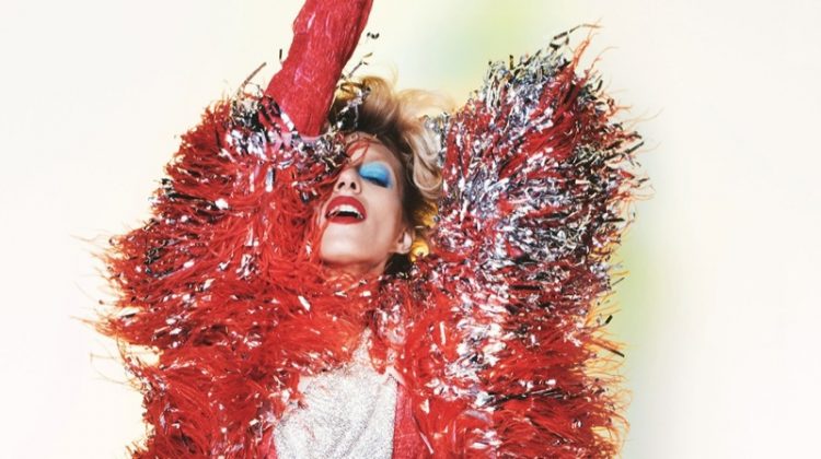 Anja Rubik Turns Up the Shine Factor for Vogue Paris