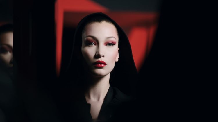 Bella Hadid models a vampy Halloween makeup look from Dior