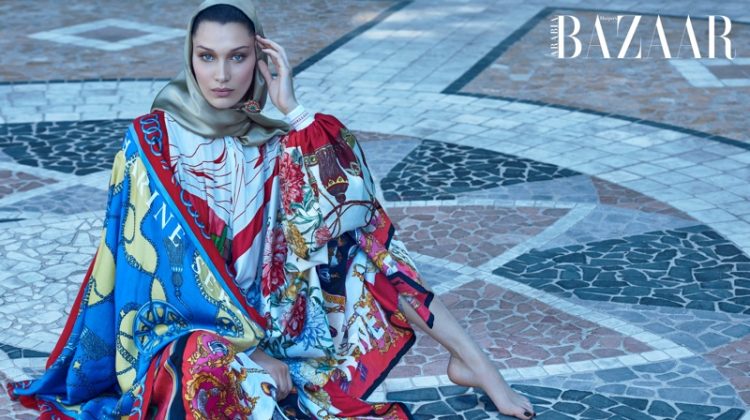 Bella Hadid Exudes Pure Opulence for Harper’s Bazaar Arabia