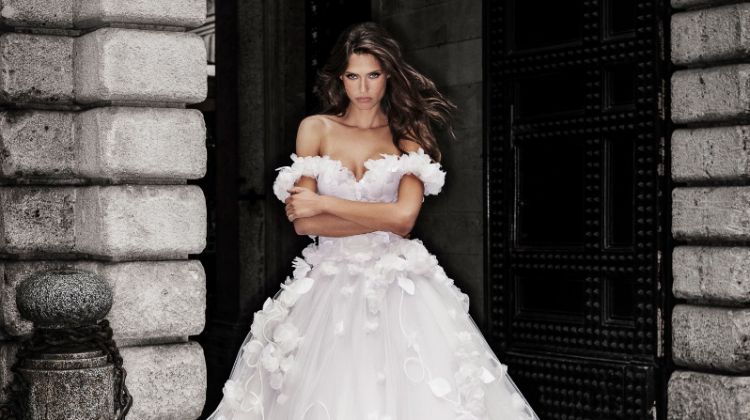 Bianca Balti Stuns in Alessandro Angelozzi Couture’s Bridal Dresses