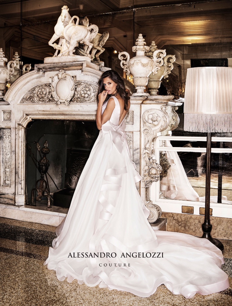 Bianca Balti wows for Alessandro Angelozzi Couture 2019 Bridal collection campaign