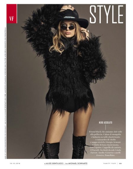 Bregje Heinen Rocks All-Black Ensembles for Vanity Fair Italy Bregje Heinen Rocks All-Black Ensembles for Vanity Fair Italy