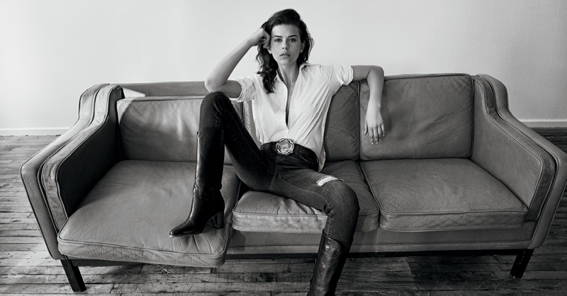 Georgia Fowler stars in Buffalo Jeans fall-winter 2018 campaign