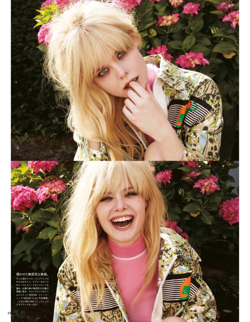 Elle Fanning shows off different expressions in these pictures