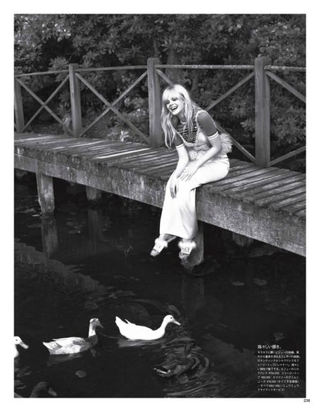 Elle Fanning Charms in Miu Miu Styles for Vogue Japan