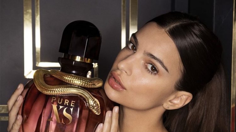 BEHIND THE SCENES: Model Emily Ratajkowski on set of Paco Rabanne fragrance campaign