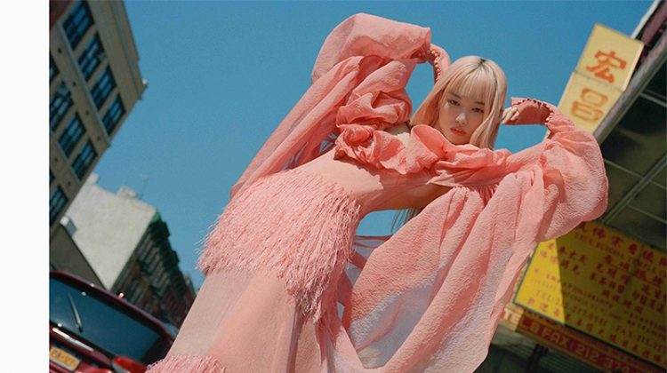 Fernanda Ly Models Colorful Ensembles for Vogue Russia