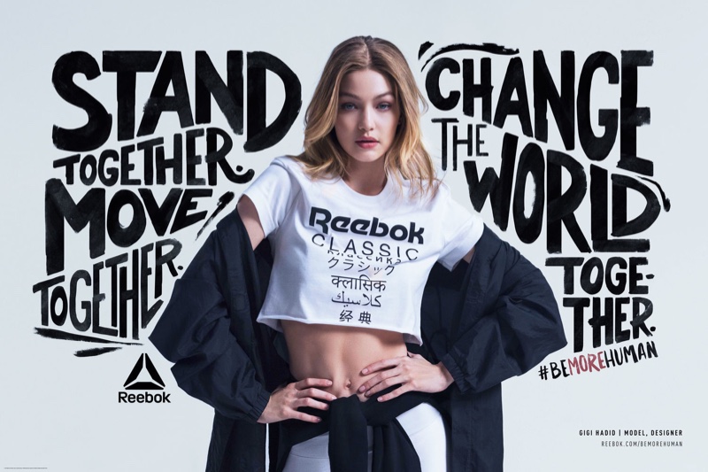 Gigi Hadid stars in Reebok Be More Human campaign