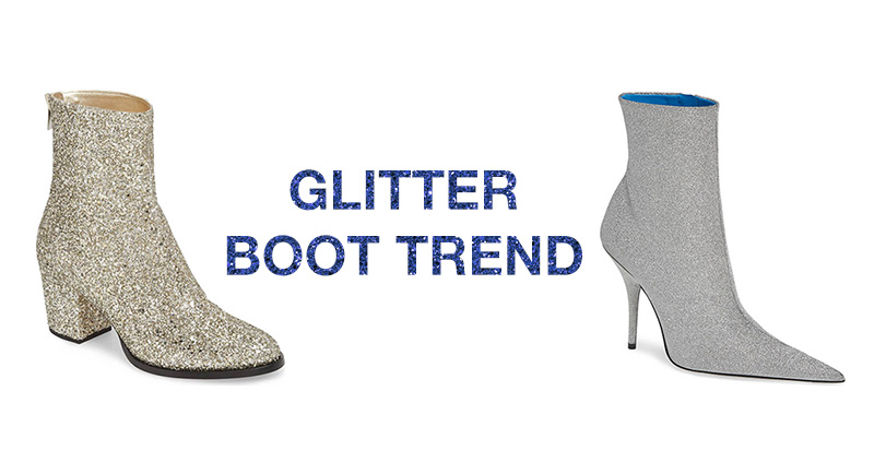 Glitter boot trend