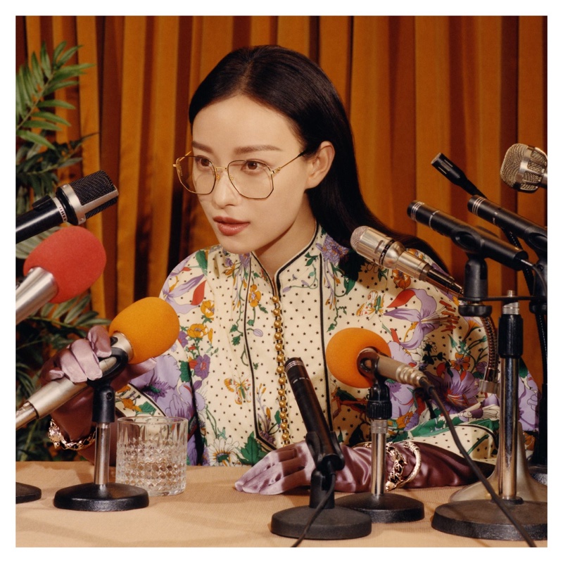 gucci eyewear hexagonal frame glasses