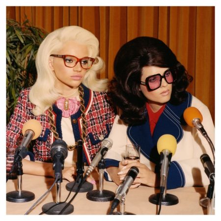 Gucci Goes to the Press for Fall 2018 Eyewear Campaign Stella Lucia and Sedona Legge front Gucci Eyewear fall-winter 2018 campaign