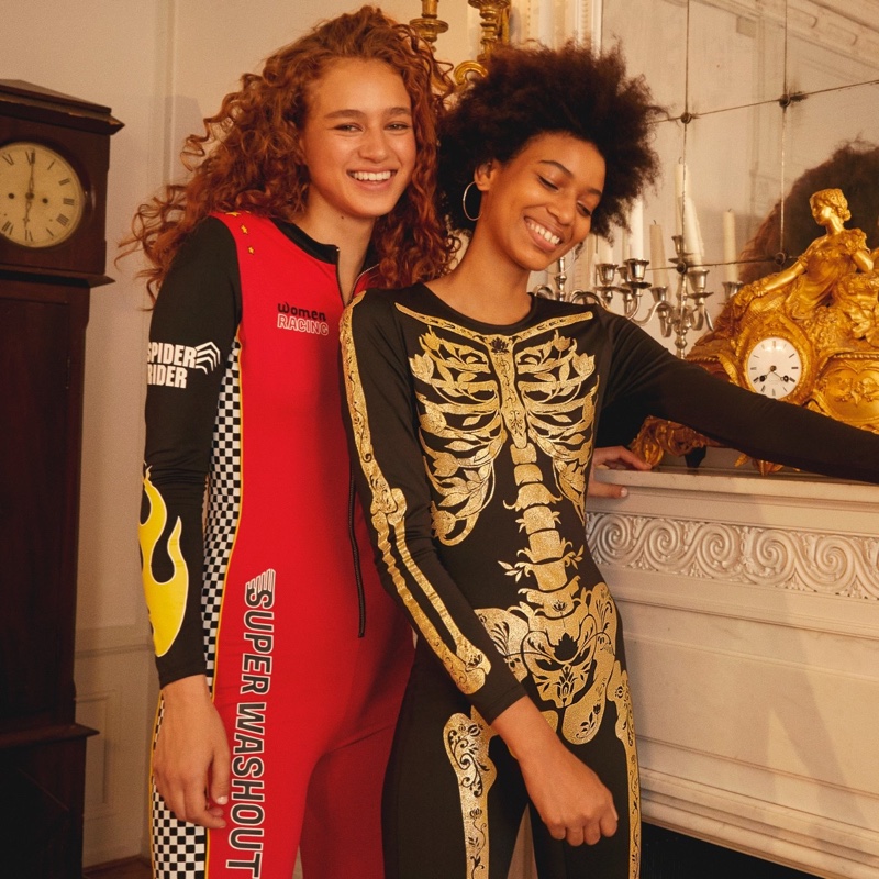 (Left) H&M Race Car Driver Costume (Right) H&M Skeleton Costume