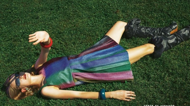 Hanna Verhees Poses in the Fall Collections for Grazia Italy