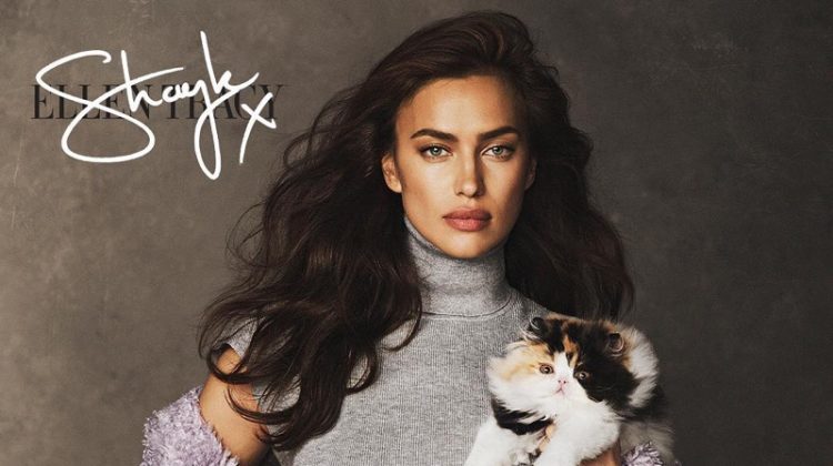 Irina Shayk Models (and Designs) Ellen Tracy Collection