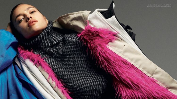 Irina Shayk Models On-Trend Outerwear for Vogue Turkey