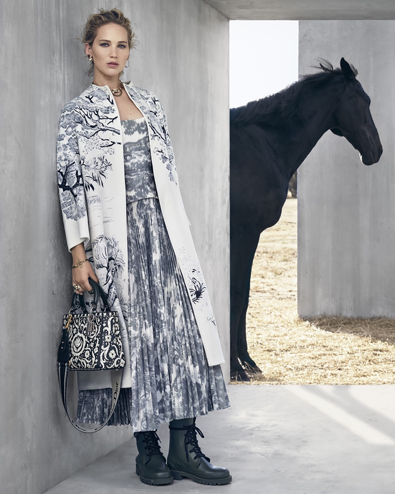 Jennifer Lawrence takes on equestrian style for Dior cruise 2019 campaign
