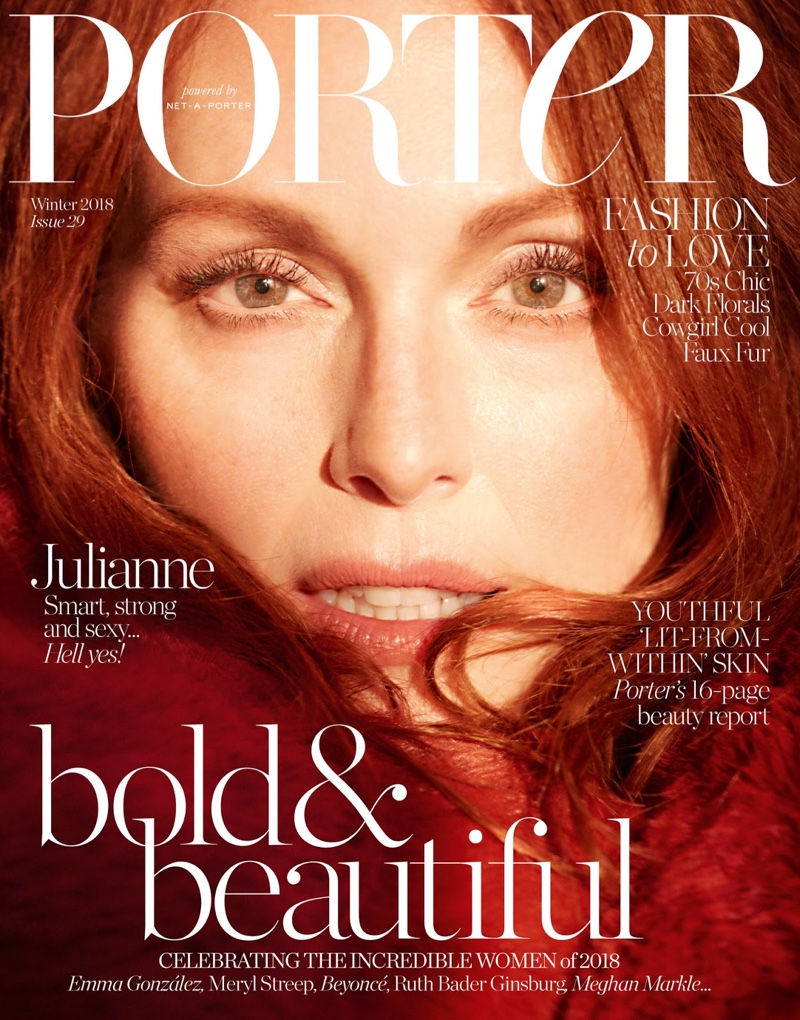 Julianne Moore on PORTER Magazine Winter 2018 Cover