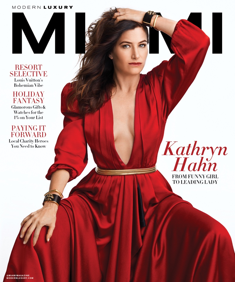 Kathryn Hahn on Modern Luxury Miami November 2018 Cover
