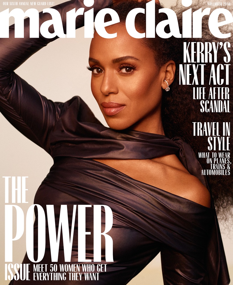 Kerry Washington on Marie Claire US October 2018 Cover