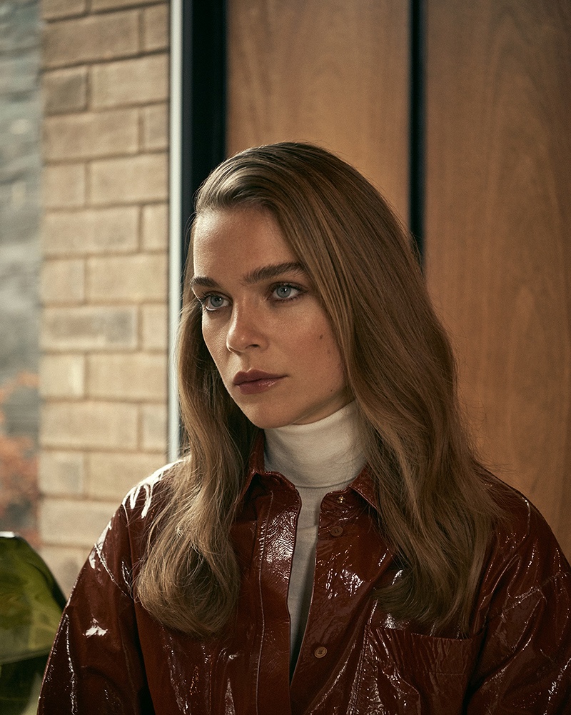 Kim Noorda Models Neutral Looks for Stylist Magazine