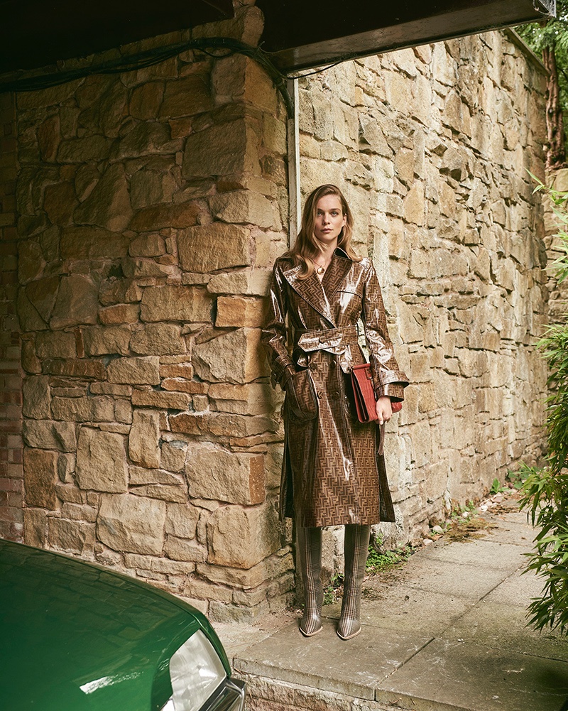 Kim Noorda Models Neutral Looks for Stylist Magazine