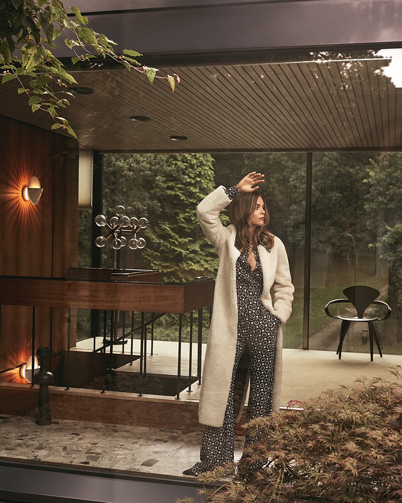 Kim Noorda Models Neutral Looks for Stylist Magazine