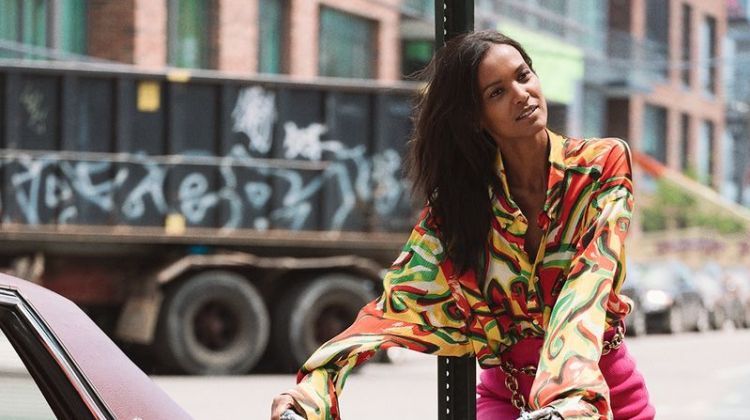 Liya Kebede Poses in Statement Looks for Sunday Times Style