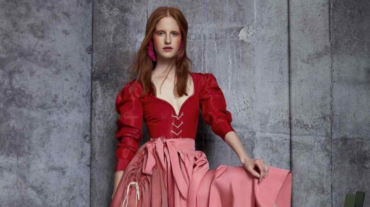 Magdalena Jasek Wears Rosy Fashions in How to Spend It