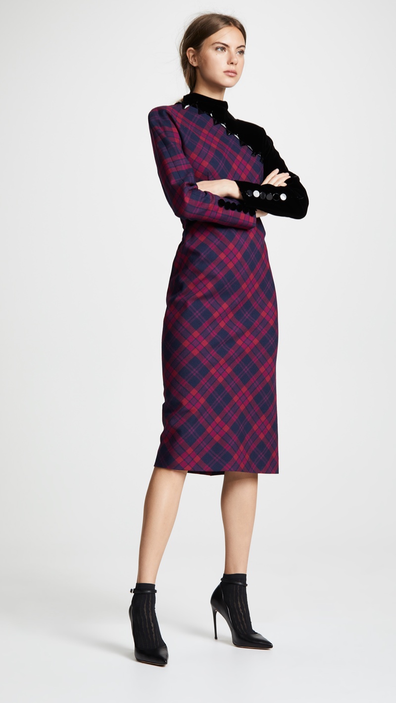 Marc Jacobs Embroidered Plaid Dress $1,800