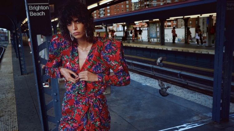 Mica Arganaraz Wears Bold Subway Style for WSJ. Magazine
