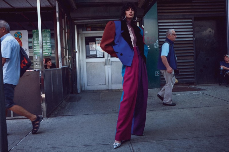 Mica Arganaraz Wears Bold Subway Style for WSJ. Magazine