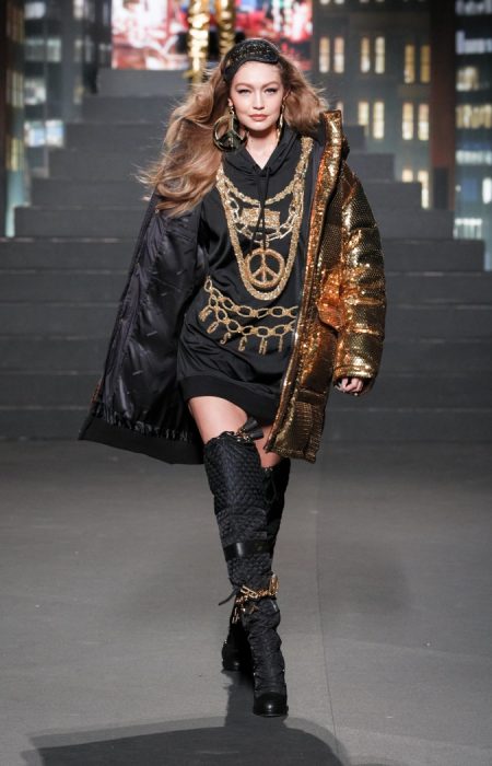 Gigi hadid on sale h&m moschino