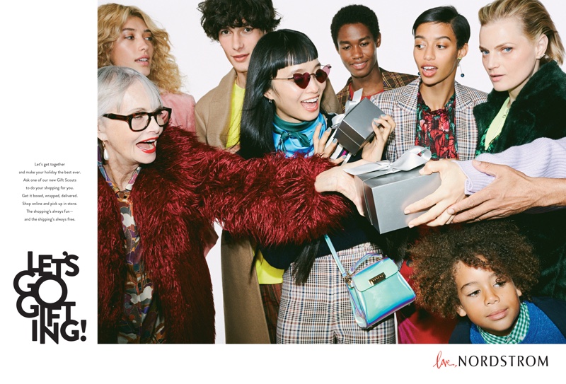 Nordstrom features its signature silver boxes in Holiday 2018 campaign