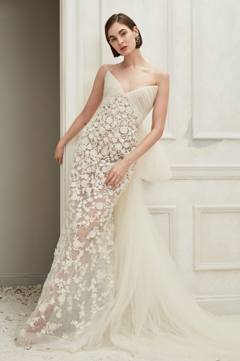 oscar de la renta fall 2017 bridal