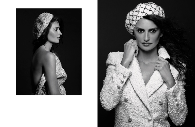 Photographed in black and white, Penelope Cruz fronts Chanel resort 2019 campaign