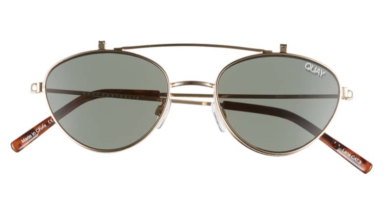 Quay Australia x Elle Ferguson Elle Sunglasses in Gold/Green $65