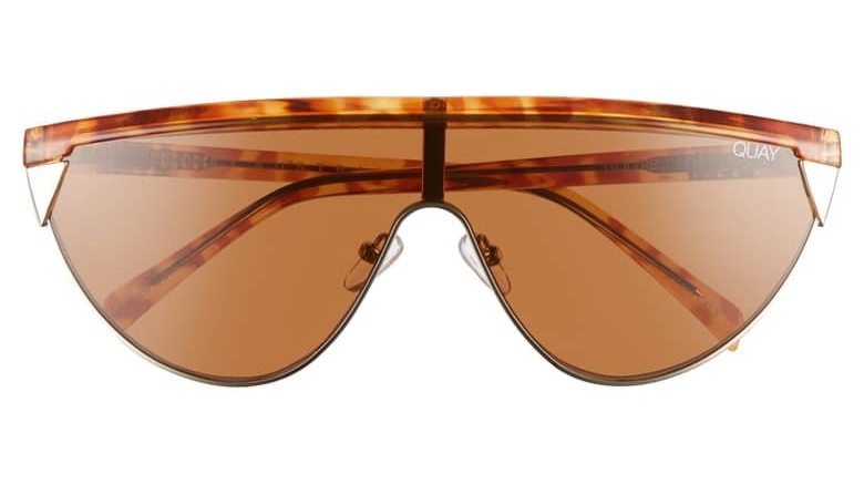 Quay Australia x Elle Ferguson Goldie Sunglasses in Orange Tortoise/Brown $65