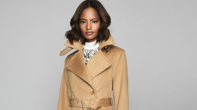 Get Ready for Fall With Reiss' Latest Coats REISS Everley Wool Blend Belted Trench Coat in Camel $935
