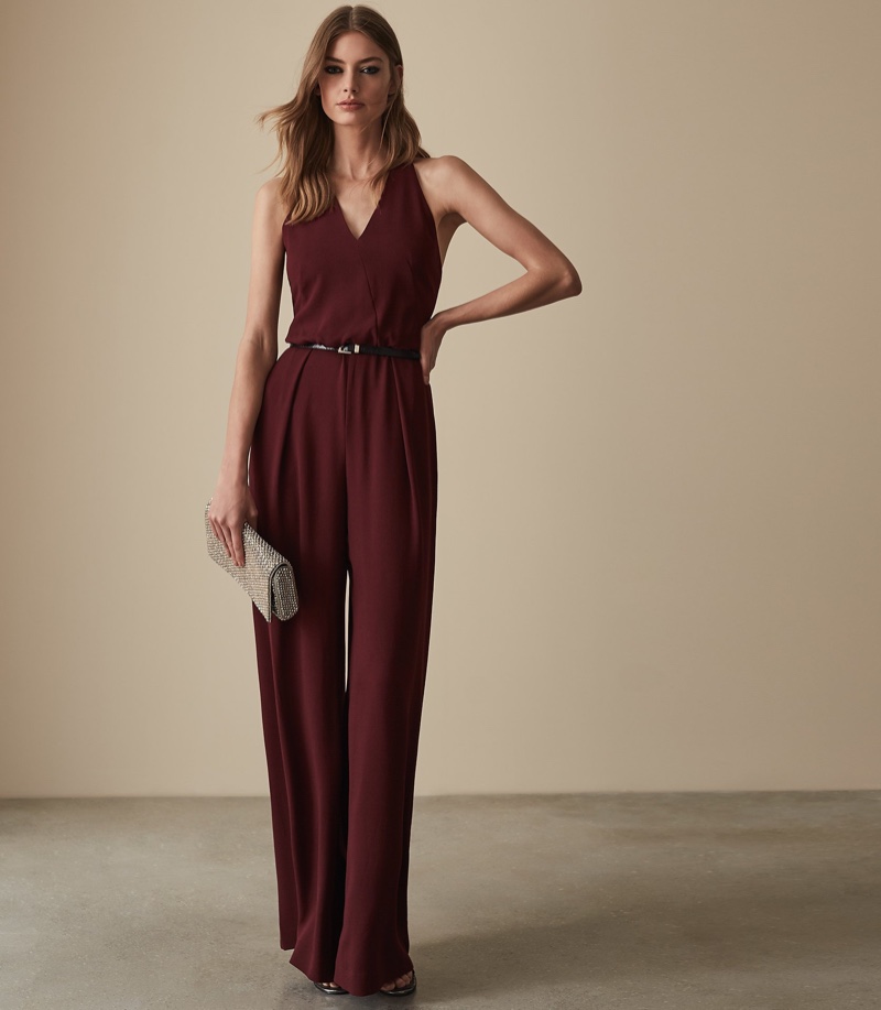 Reiss Kadie Beaded Strappy Jumpsuit $465
