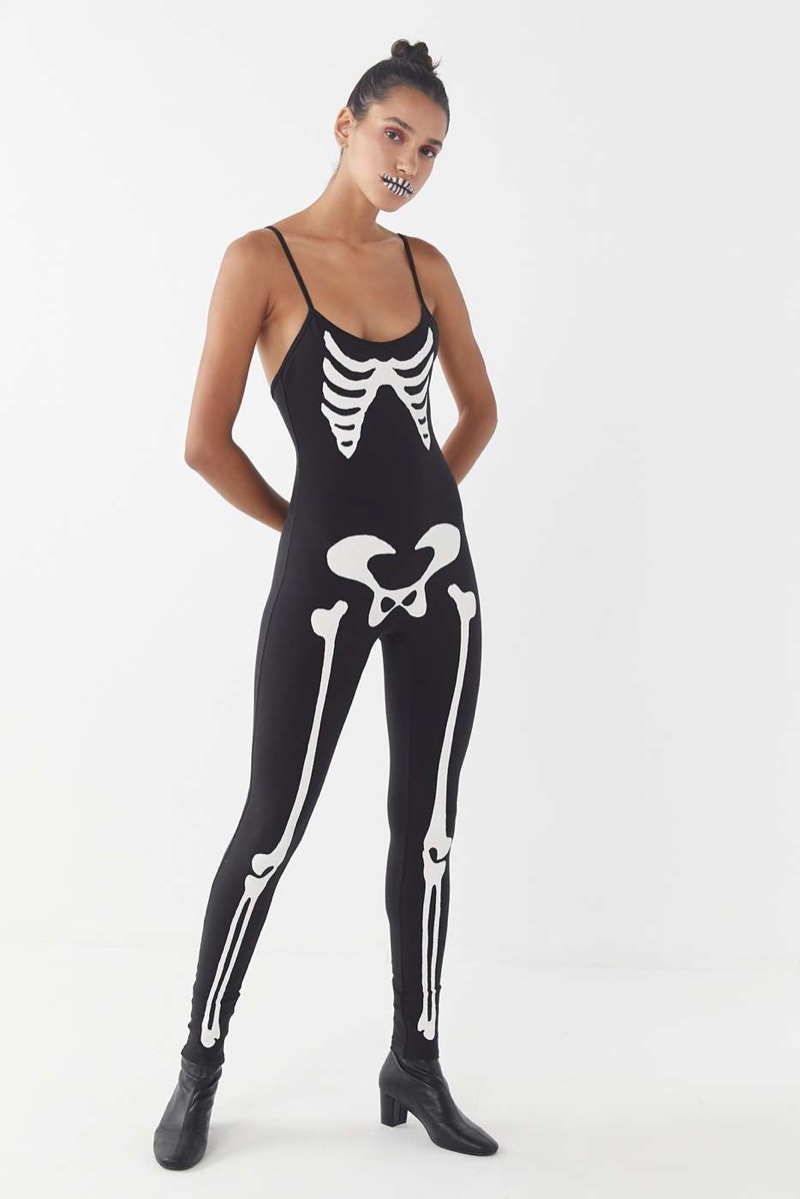 Skeleton Catsuit Halloween Costume $69.00