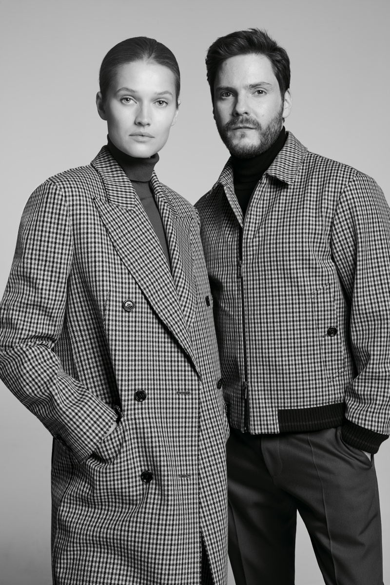 Toni Garrn and Daniel Bruhl star in BOSS Made in Germany campaign