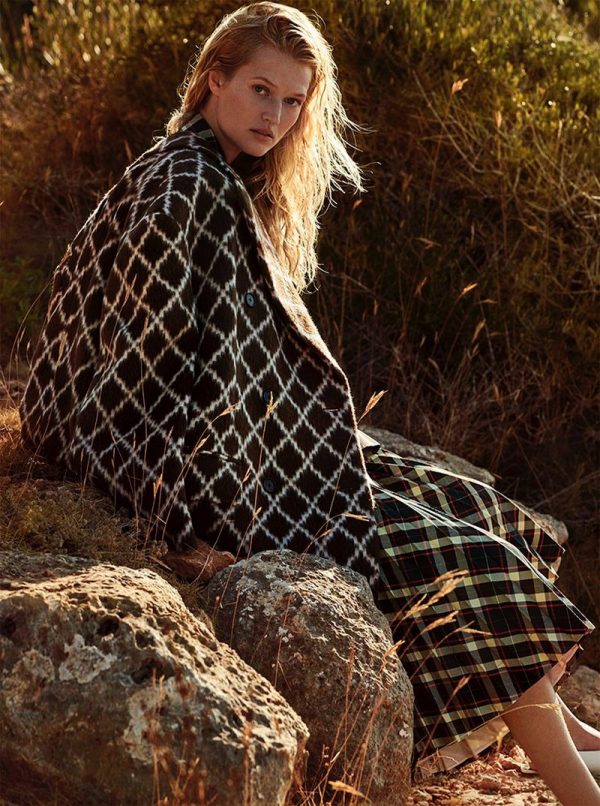 Toni Garrn | ELLE Germany | Outerwear Fashion Editorial