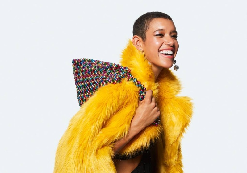 Dilone is all smiles in Topshop fall-winter 2018 campaign