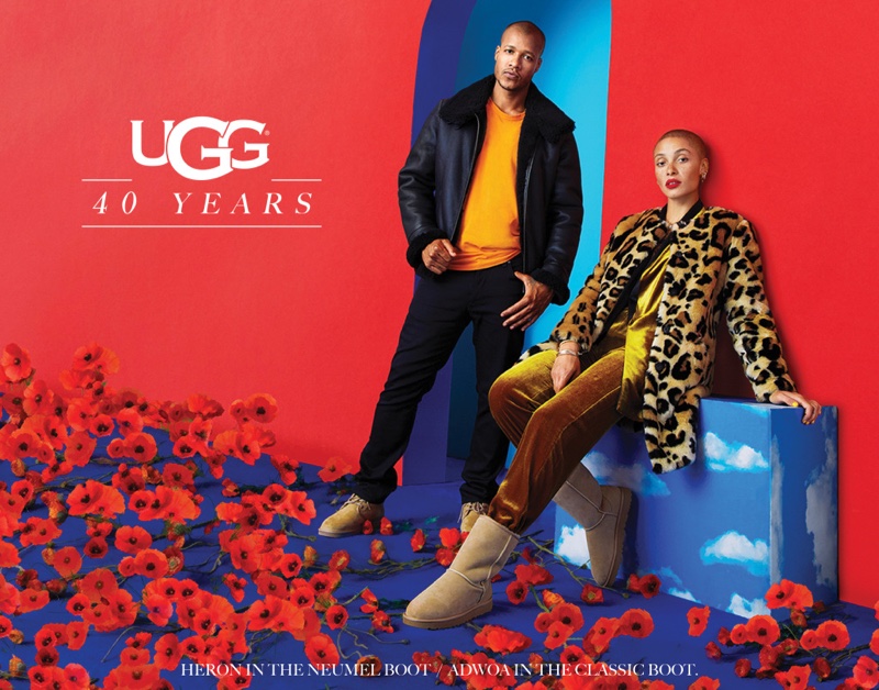 Heron Preston and Adwoa Aboah star in UGG 40th anniversary campaign