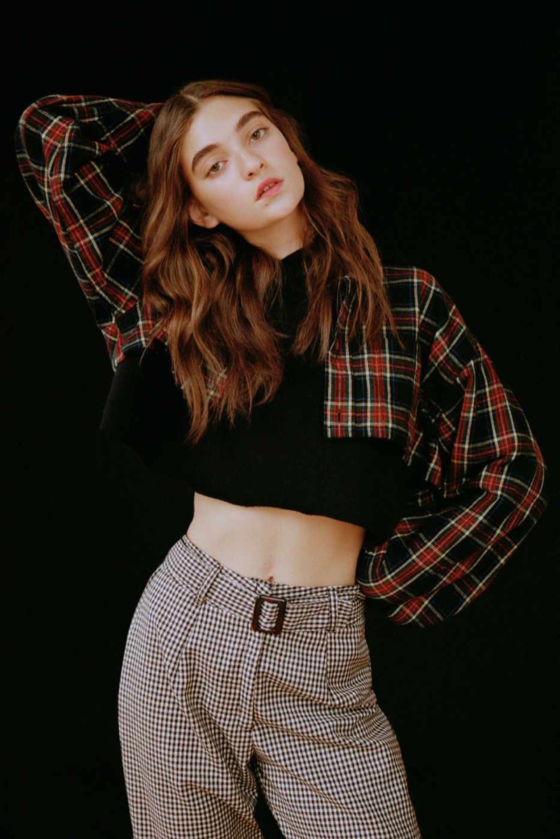 Urban Renewal Remade Cropped Flannel Top