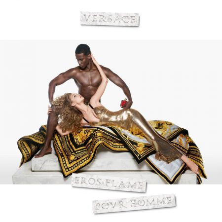 Gigi Hadid and Salomon Diaz star in Versace Eros Flame fragrance campaign