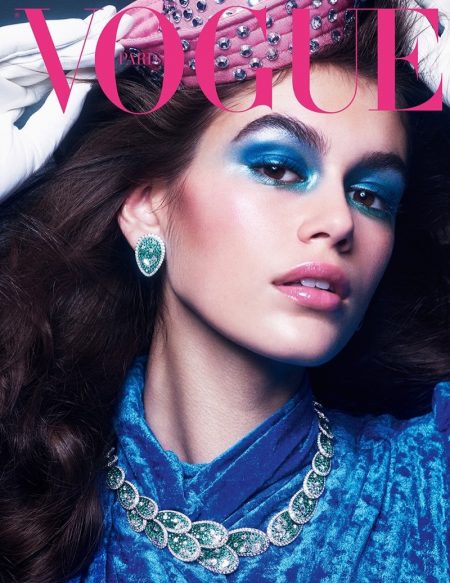 Kaia Gerber & Edie Campbell Model Precious Gems for Vogue Paris