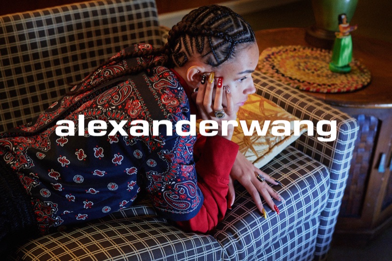 Binx Walton stars in Alexander Wang Collection 1 Drop 1 campaign